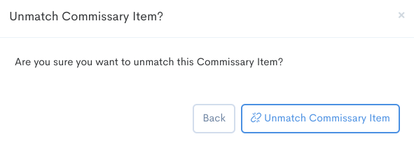 MATCHING COMMISSARY PRICE LIST ITEMS OR BATCHES AT DIRECTOR