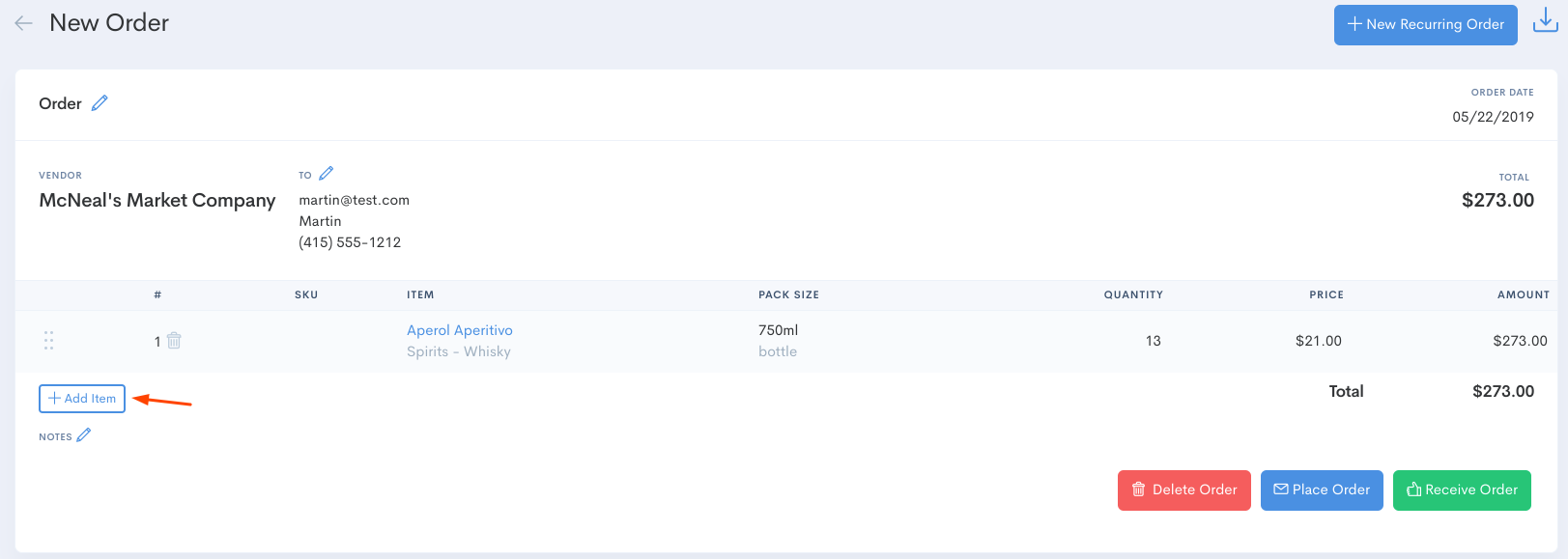 UPDATING AND PLACING ORDERS